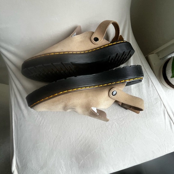 Dr. Marten's Beige Carlson Suede Casual Sling back Mules Men's 8 new - Picture 5 of 7